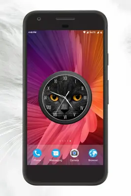 Cat Clock Live Wallpaper android App screenshot 2